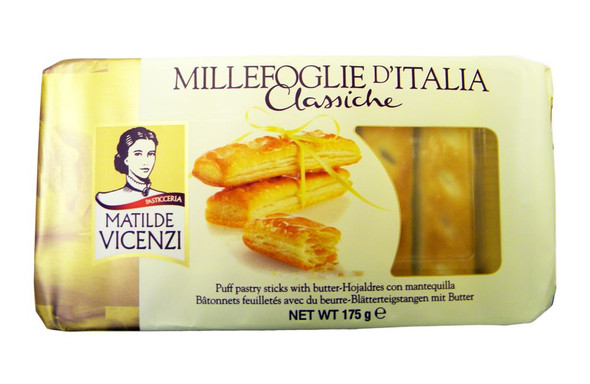 Matilde Vicenzi - Italian Puff Pastry Sticks - 175g (pack of 3)